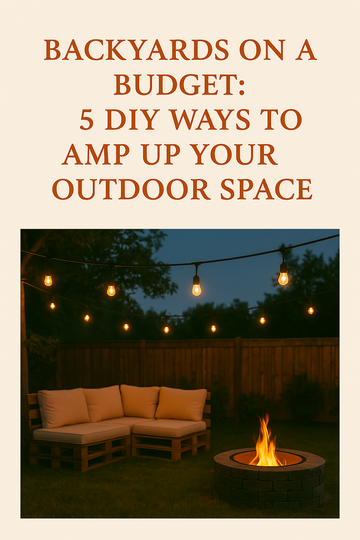 Backyards on a Budget: 5 DIY Ways to Amp Up Your Outdoor Space
