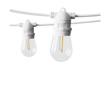 White Weatherproof LED Festoon String Lights