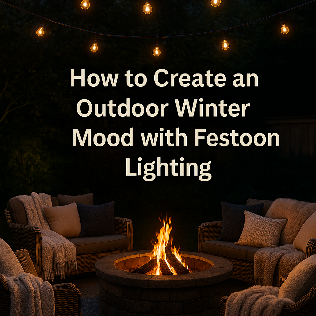 How to Create an Outdoor Winter Mood with Festoon Lighting