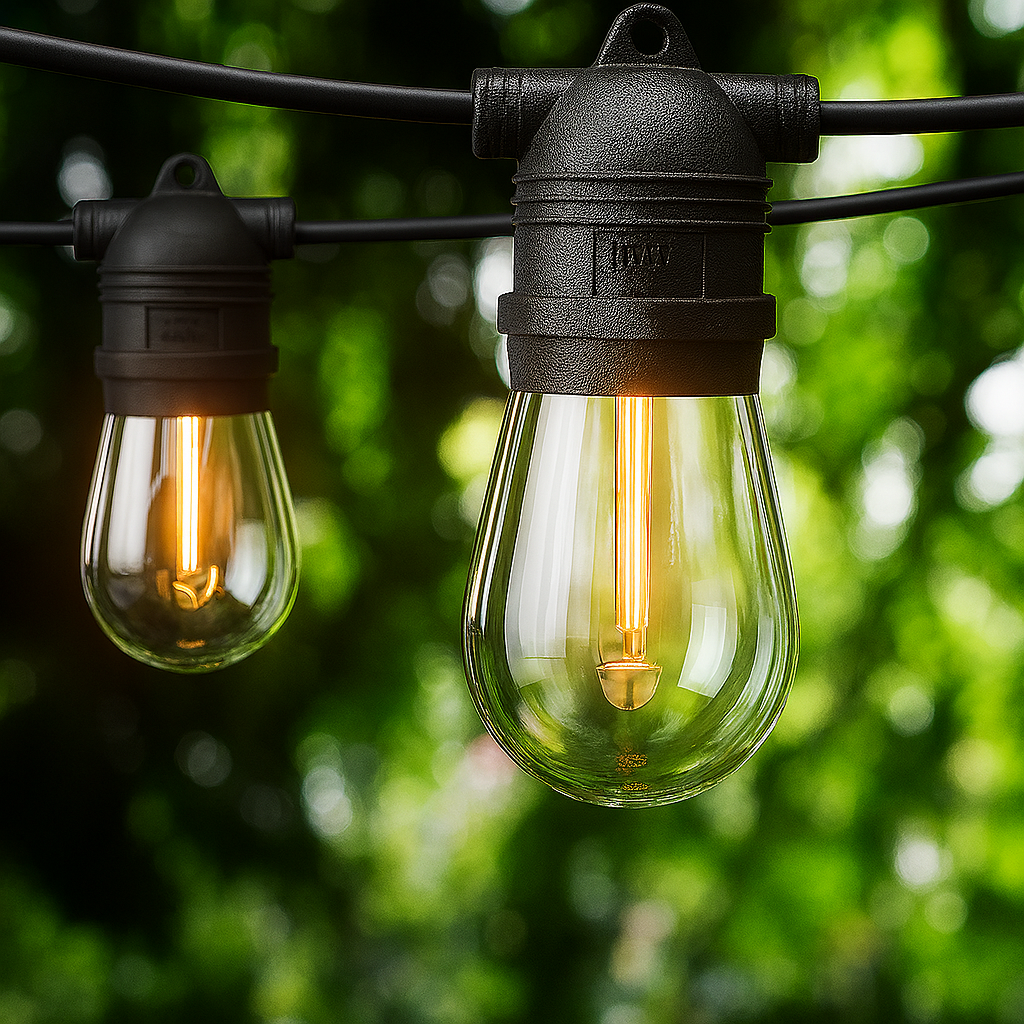 Ultra‑Bright Warm White Festoon String Lights