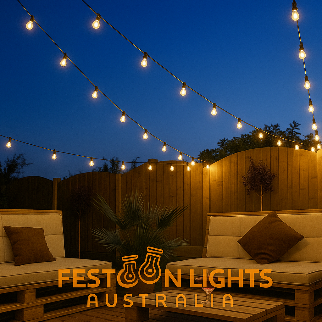 Plug In Weatherproof LED Festoon String Lights